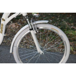 Dámsky retro bicykel 26" Lavida Mahbike 7-prevodový hliníkový  rám 17" Biela, biele kolesá